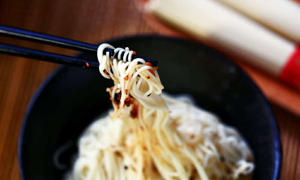 百福友白髮麵線-全素可食麵香但不鹹